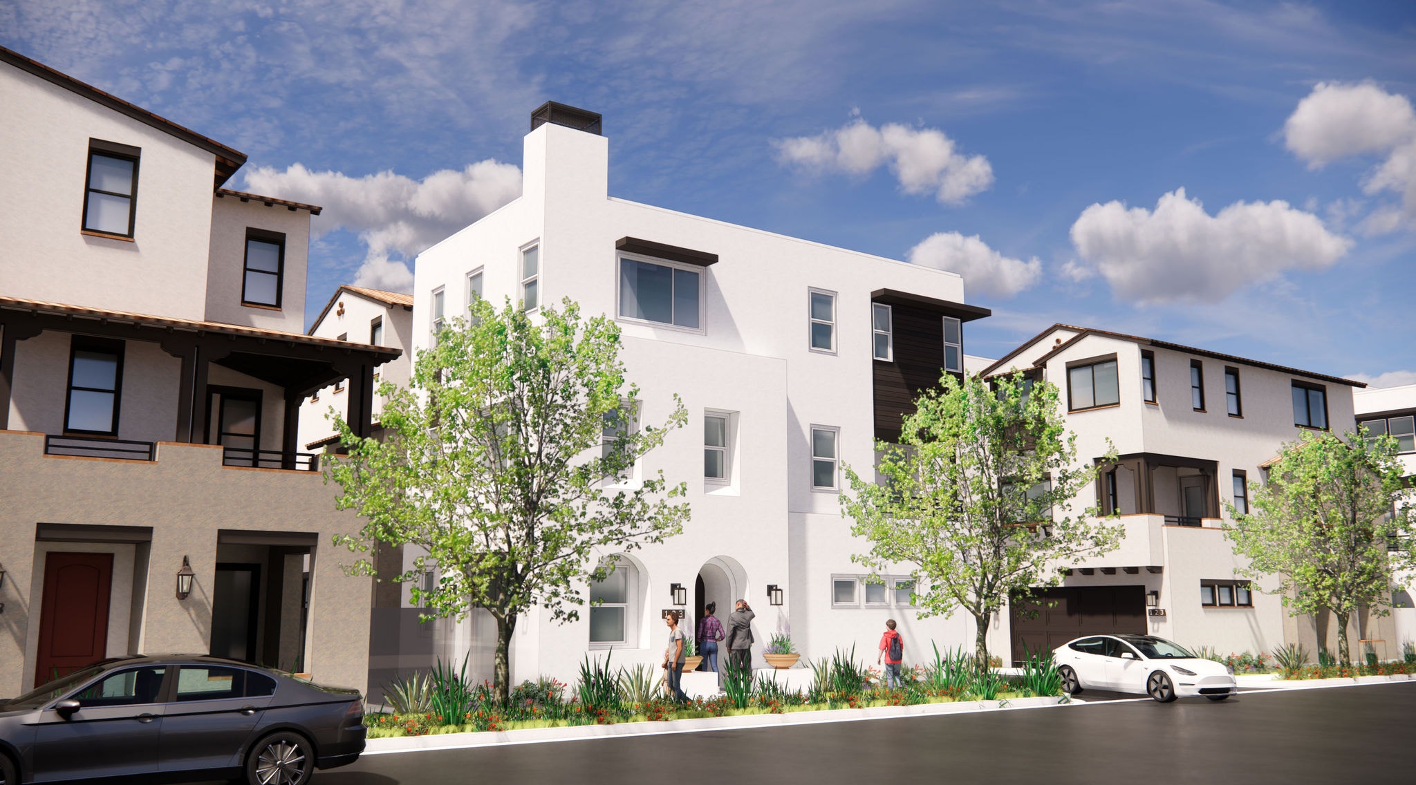 A CG render of the Sunny Creek View apartments